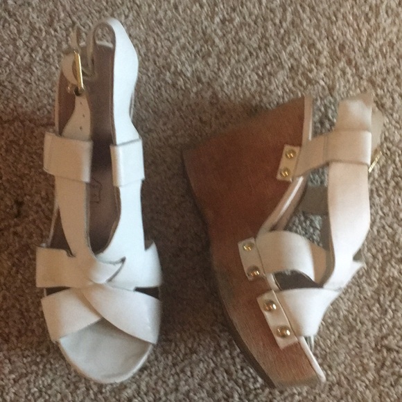 cathy jean white platform sneakers